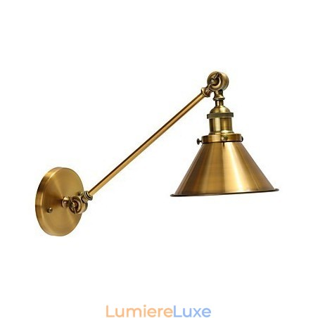 Applique murale vintage en métal, style industriel rétro, abat-jour réglable, luminaires de nuit Applique murale vintage en métal, style industriel rétro, abat-jour réglable, luminaires de nuit