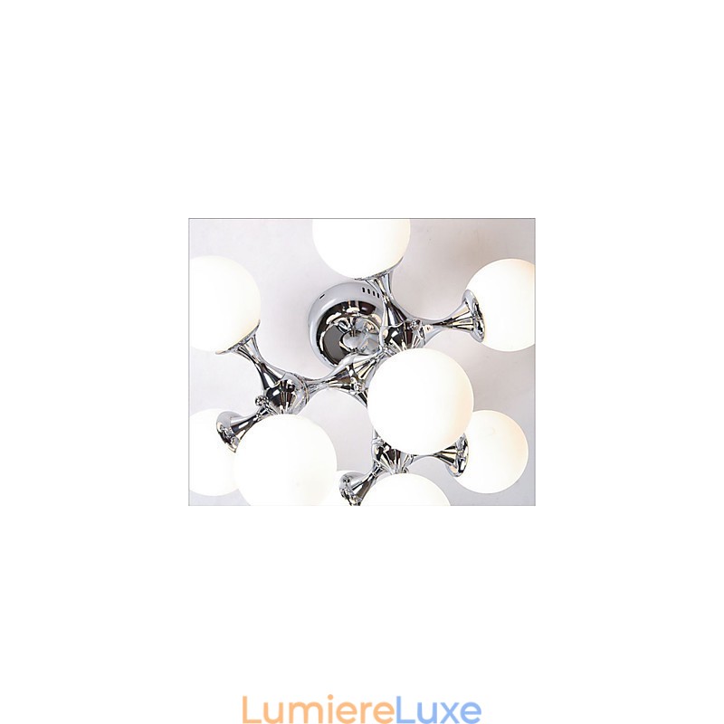 Lampe boule en verre artistique