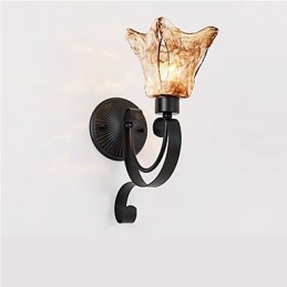 Applique murale simple en fer pour salon, lampe décorative pour chambre à coucher, lampe de chevet, lampe de couloir