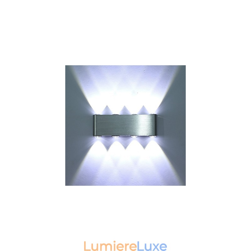 Applique murale moderne en aluminium, luminaire décoratif intégré pour couloir