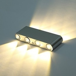 Applique murale moderne en aluminium, luminaire décoratif intégré pour couloir