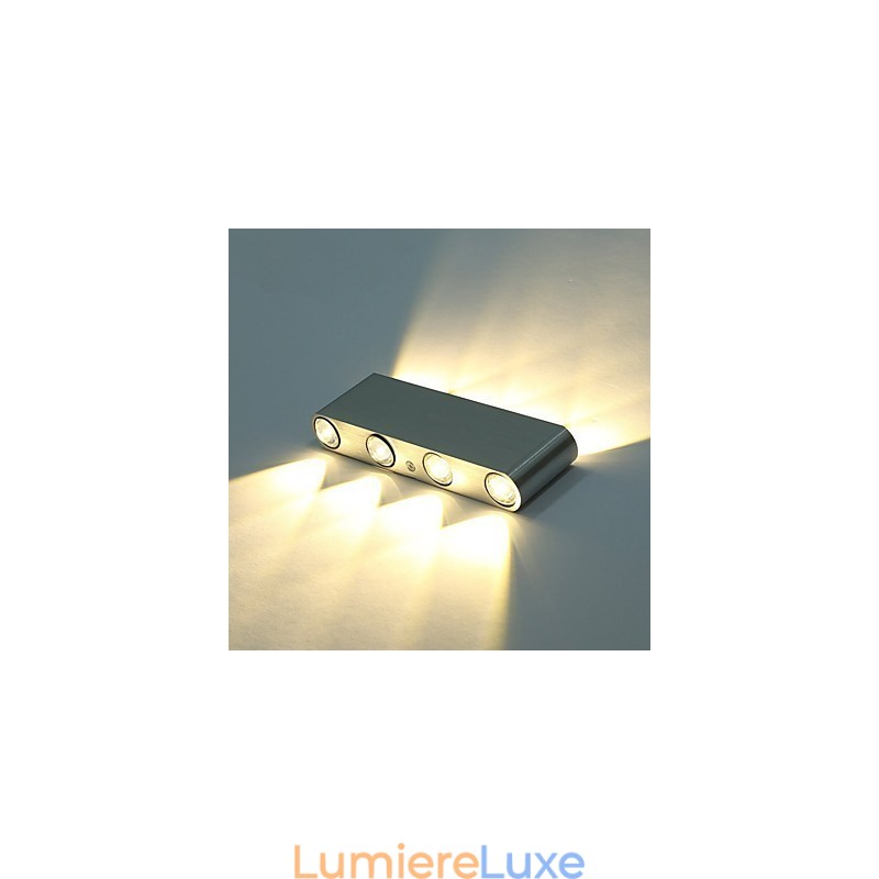 Applique murale moderne en aluminium, luminaire décoratif intégré pour couloir