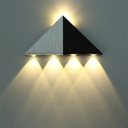 Applique murale triangulaire moderne, luminaire d'intérieur, éclairage mural haut/bas, spot en aluminium, éclairage décoratif pour studio, restaurant