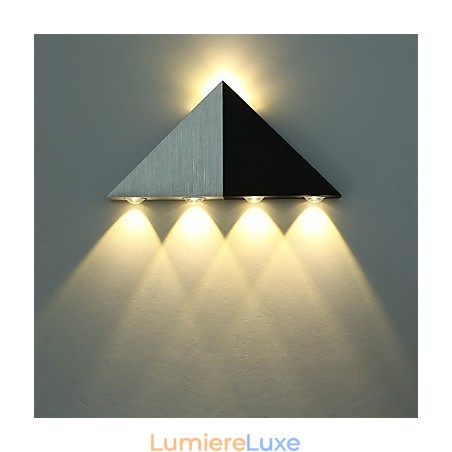 Applique murale triangulaire moderne, luminaire d'intérieur, éclairage mural haut/bas, spot en aluminium, éclairage décoratif pour studio, restaurant