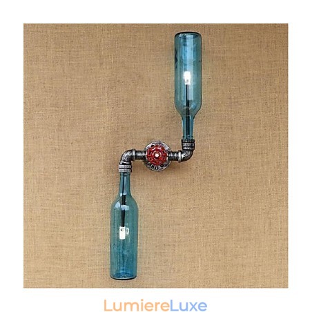 Applique murale rustique en laiton pour éclairage d'ambiance, applique murale bleue Applique murale rustique en laiton pour éclairage d'ambiance, applique murale bleue