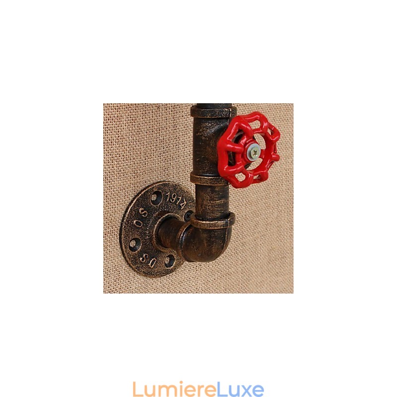 Applique murale décorative nostalgique en forme de pipe à eau simple
