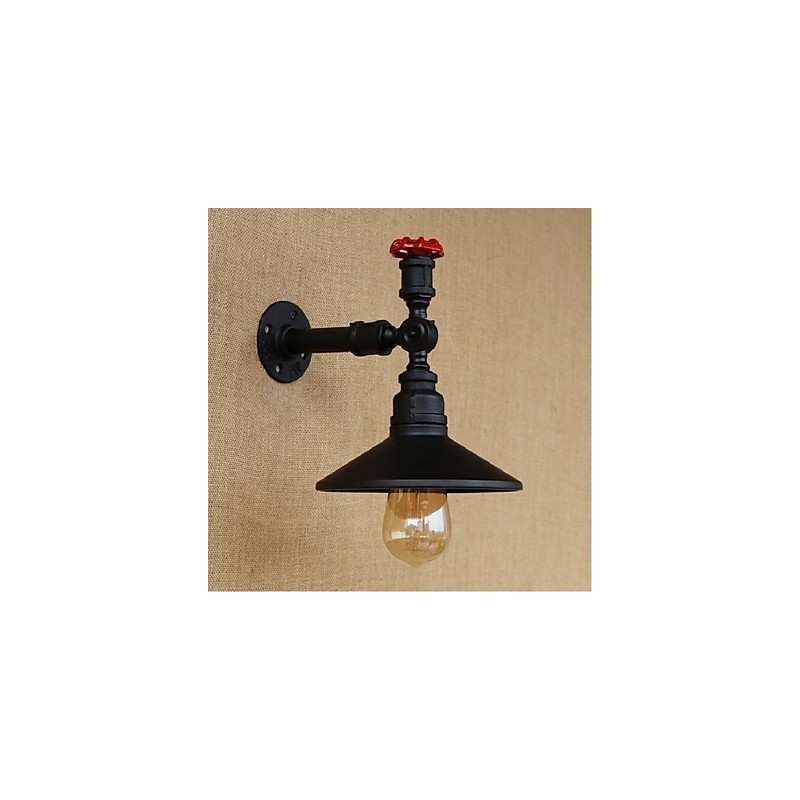 Peinture rustique Lodge pour appliques murales à lumière ambiante, applique murale noire