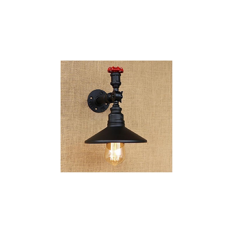 Peinture rustique Lodge pour appliques murales à lumière ambiante, applique murale noire