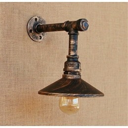 Applique murale rustique en laiton antique pour éclairage d'ambiance