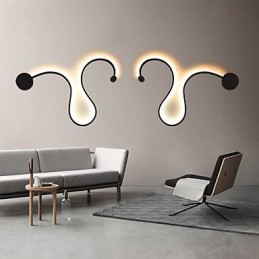Appliques murales modernes en métal créatif pour salon, couloir, chambre à coucher, chambres d'hôtel, chevet, décoration