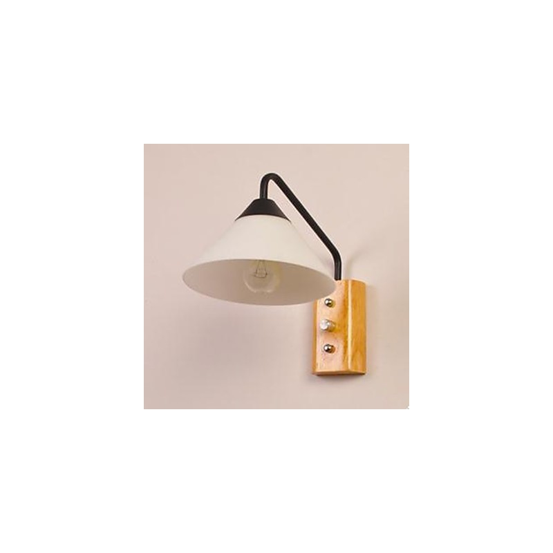 Lampe de chevet japonaise coréenne pour couloir, porche, escalier, chambre à coucher, lampe murale en verre et bois