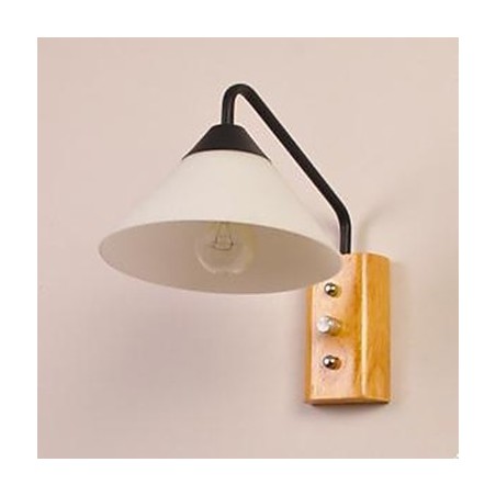 Lampe de chevet japonaise coréenne pour couloir, porche, escalier, chambre à coucher, lampe murale en verre et bois Lampe de chevet japonaise coréenne pour couloir, porche, escalier, chambre à coucher, lampe murale en verre et bois
