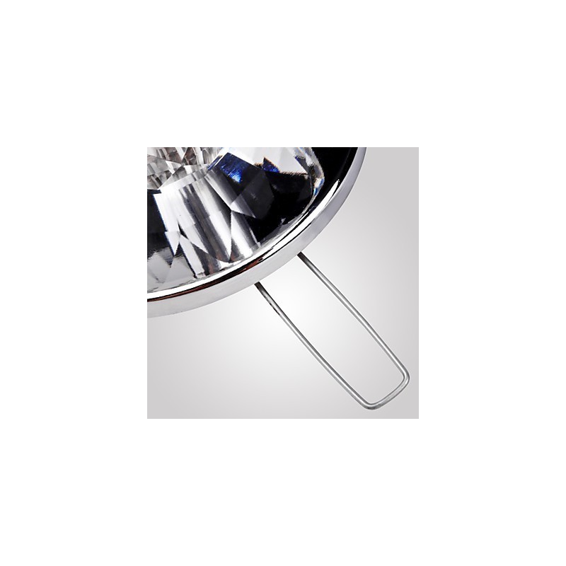 Plafonnier moderne contemporain en métal chromé de style mini cristal