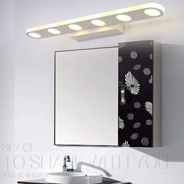 Applique murale intégrée moderne et contemporaine pour éclairage de salle de bain