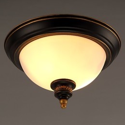 Plafonniers pastoraux simples en bronze Phnom Penh, lampes de plafond américaines et européennes