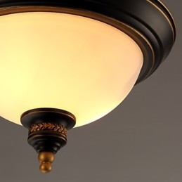 Plafonniers pastoraux simples en bronze Phnom Penh, lampes de plafond américaines et européennes