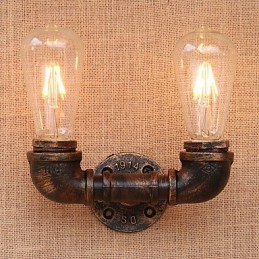 Applique murale style mini avec éclairage d'ambiance et peinture rétro country