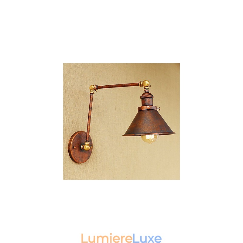 Applique murale en laiton, style industriel vintage, éclairage d'intérieur, décoration d'intérieur