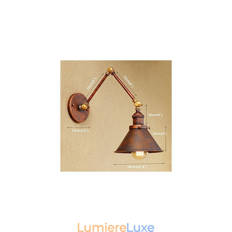 Applique murale en laiton, style industriel vintage, éclairage d'intérieur, décoration d'intérieur