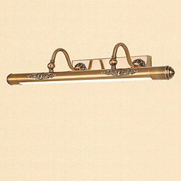 Lampe miroir intégrée moderne contemporaine traditionnelle classique rustique Lodge vintage en laiton antique