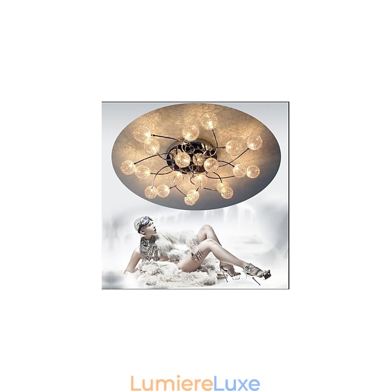 Plafonniers circulaires simples Éclairage de lampe en fer