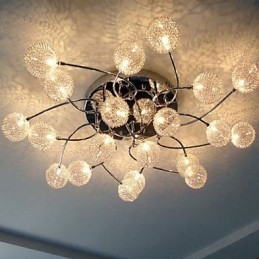 Plafonniers circulaires simples Éclairage de lampe en fer