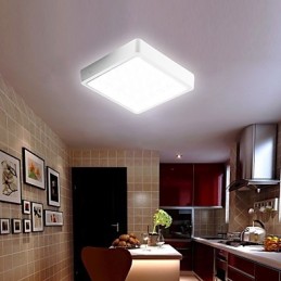 Plafonnier blanc 9 W Haute transmission lumineuse Simple Moderne