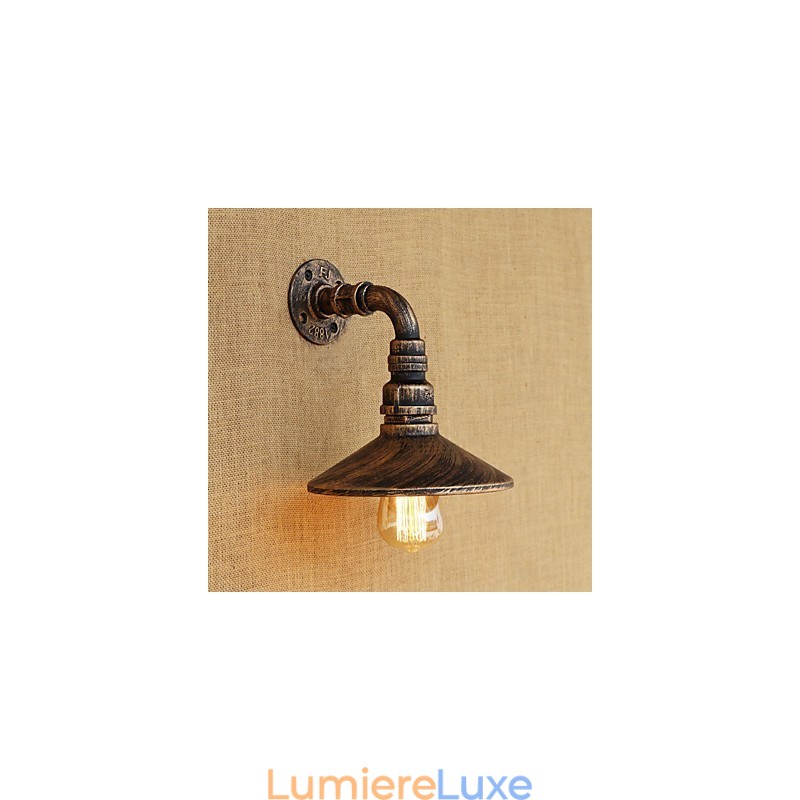 Peinture rétro rustique de style chalet pour appliques murales à lumière ambiante de style mini
