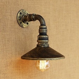 Peinture rétro rustique de style chalet pour appliques murales à lumière ambiante de style mini