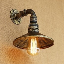 Peinture rétro rustique de style chalet pour appliques murales à lumière ambiante de style mini