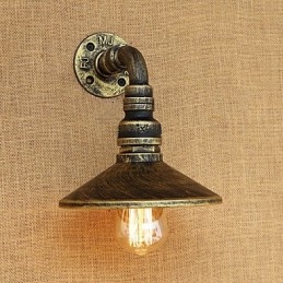 Peinture rétro rustique de style chalet pour appliques murales à lumière ambiante de style mini