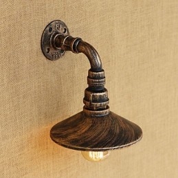 Peinture rétro rustique de style chalet pour appliques murales à lumière ambiante de style mini