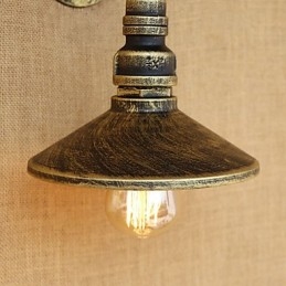 Peinture rétro rustique de style chalet pour appliques murales à lumière ambiante de style mini