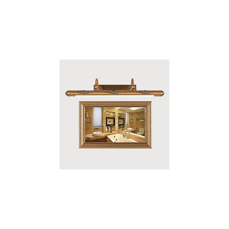 Lampe miroir 80 cm 1 traditionnelle vintage en laiton antique pour