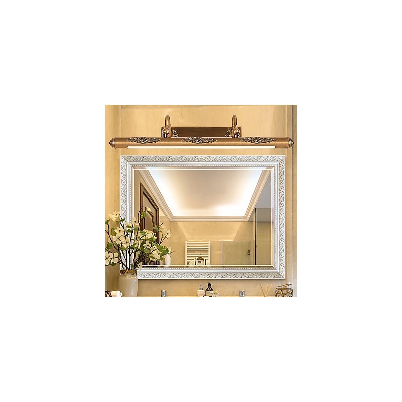 Lampe miroir 80 cm 1 traditionnelle vintage en laiton antique pour