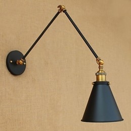 Peinture rustique de style campagnard pour éclairage d'ambiance à bras pivotant