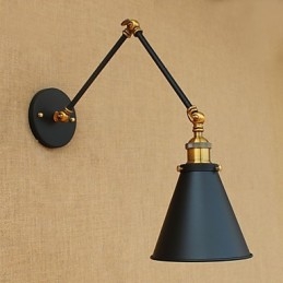 Peinture rustique de style campagnard pour éclairage d'ambiance à bras pivotant
