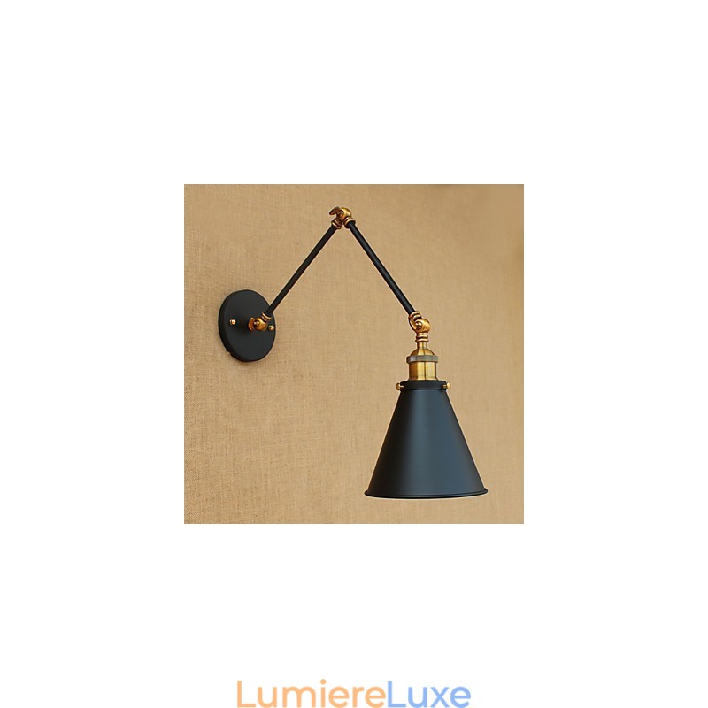 Peinture rustique de style campagnard pour éclairage d'ambiance à bras pivotant
