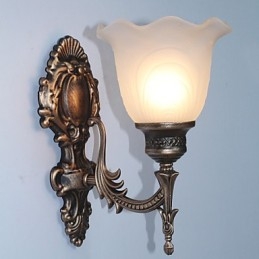 Applique murale rétro de style européen, lampe de couloir d'hôtel, éclairage de couloir, miroir, lampe frontale, lampe de chevet à tête unique