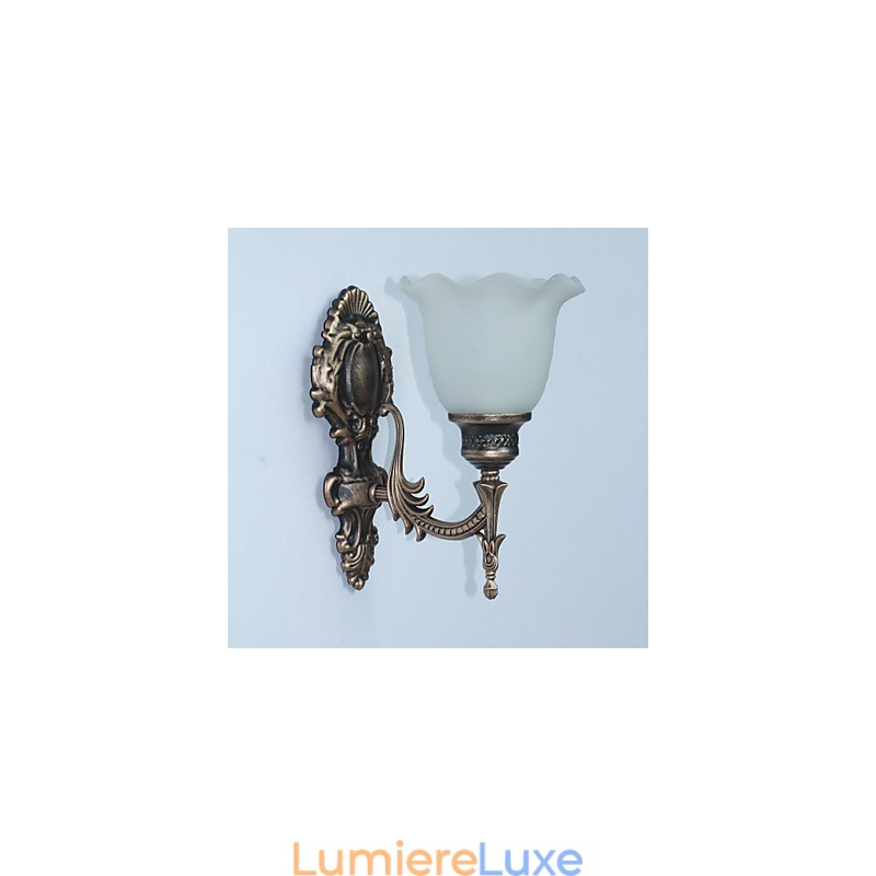 Applique murale rétro de style européen, lampe de couloir d'hôtel, éclairage de couloir, miroir, lampe frontale, lampe de chevet à tête unique