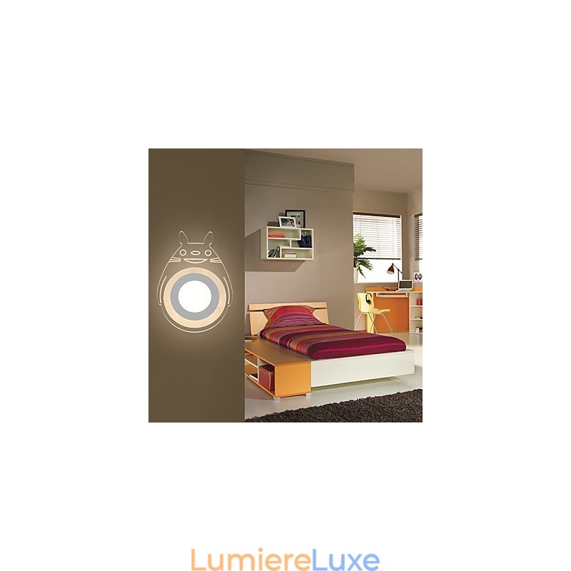 Fonction de peinture contemporaine moderne intégrée pour appliques murales à lumière ambiante