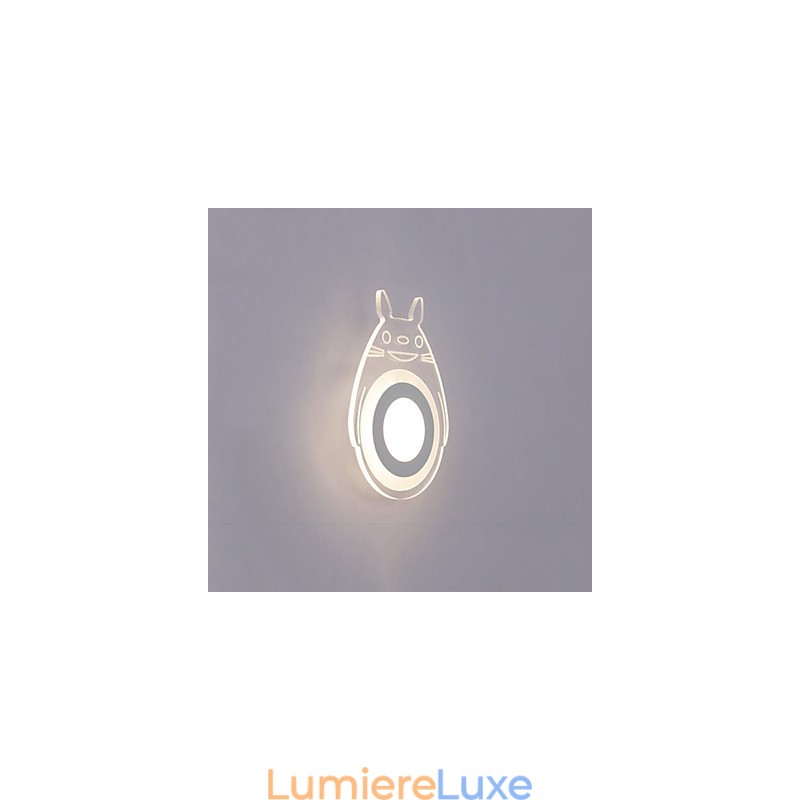 Fonction de peinture contemporaine moderne intégrée pour appliques murales à lumière ambiante