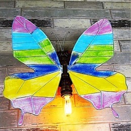 Peinture contemporaine moderne intégrée pour appliques murales à lumière ambiante