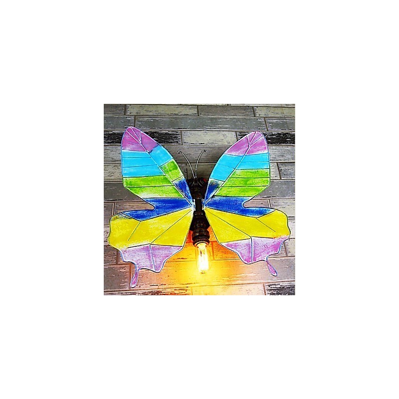 Peinture contemporaine moderne intégrée pour appliques murales à lumière ambiante