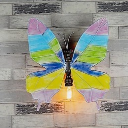 Peinture contemporaine moderne intégrée pour appliques murales à lumière ambiante