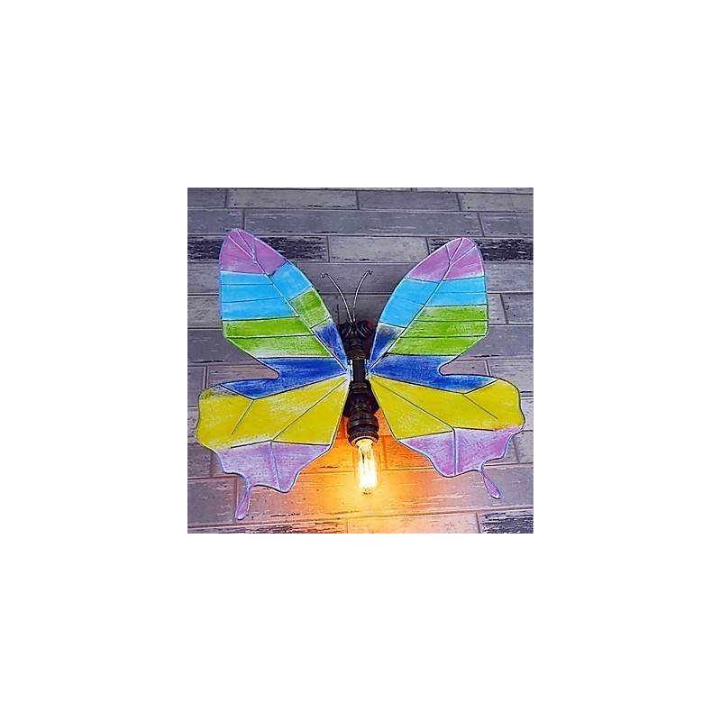 Peinture contemporaine moderne intégrée pour appliques murales à lumière ambiante
