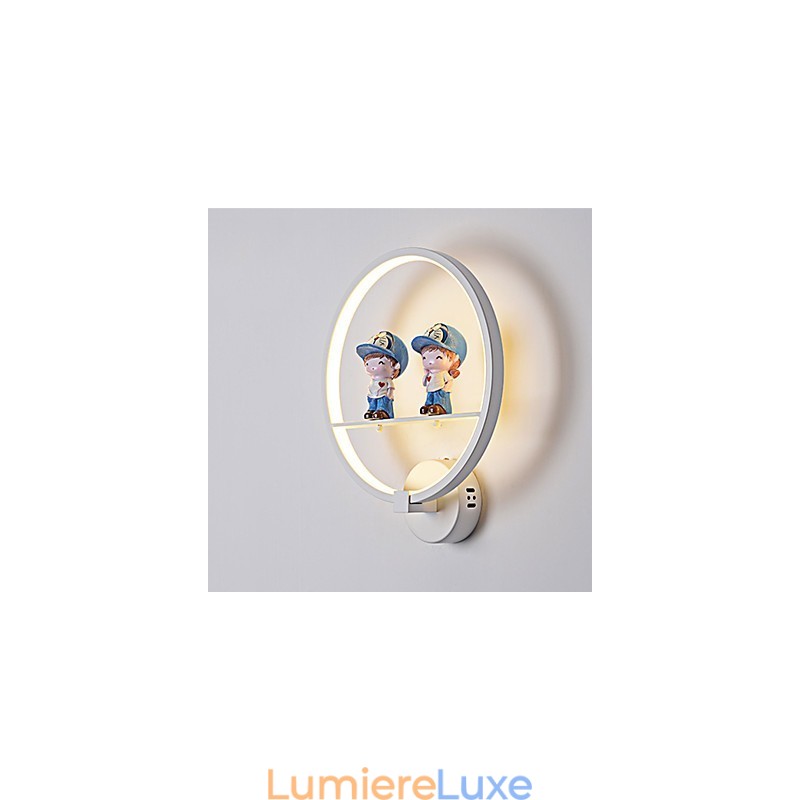 Lampe de chevet pour chambre d'hôtel, applique murale moderne et minimaliste en aluminium, luminaire décoratif pour chambre d'enfant
