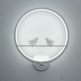 Applique murale de chambre à coucher, lampe de chevet et personnalité créative de l'applique murale circulaire minimaliste moderne pour couloir d'escalier