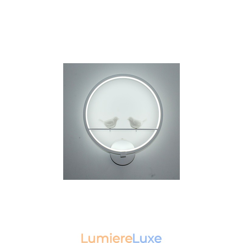 Applique murale de chambre à coucher, lampe de chevet et personnalité créative de l'applique murale circulaire minimaliste moderne pour couloir d'escalier