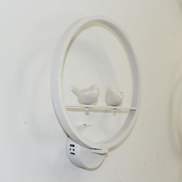 Applique murale de chambre à coucher, lampe de chevet et personnalité créative de l'applique murale circulaire minimaliste moderne pour couloir d'escalier
